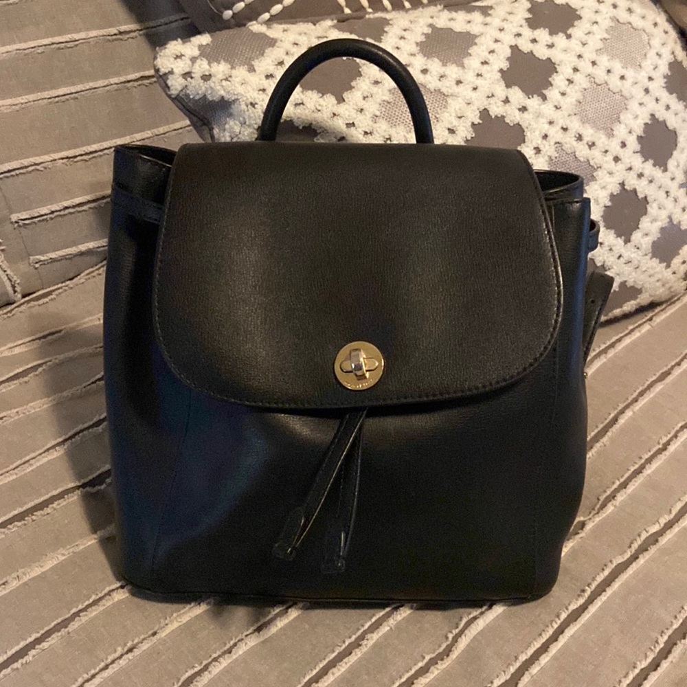 Michael Kors Black Backpack Leather Purse